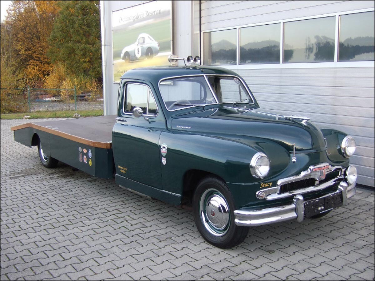 STANDARD VANGUARD RACE CAR TRANSPORTER